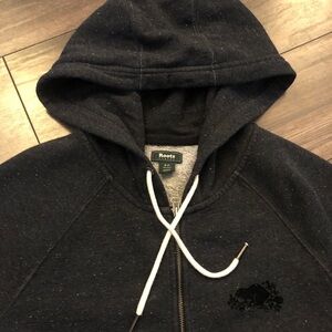 Roots | S | 34” long Extra Long Zip Up Hoodie